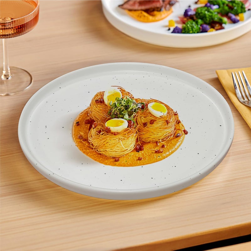 KITCHEN MASTER MINTO 8-Inch Stoneware Side Plate – Durable, Stylish, and Microwave-Safe - Image 1